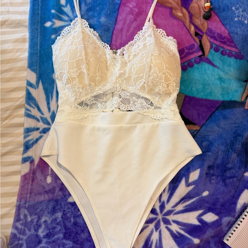 White Lace Bodysuit